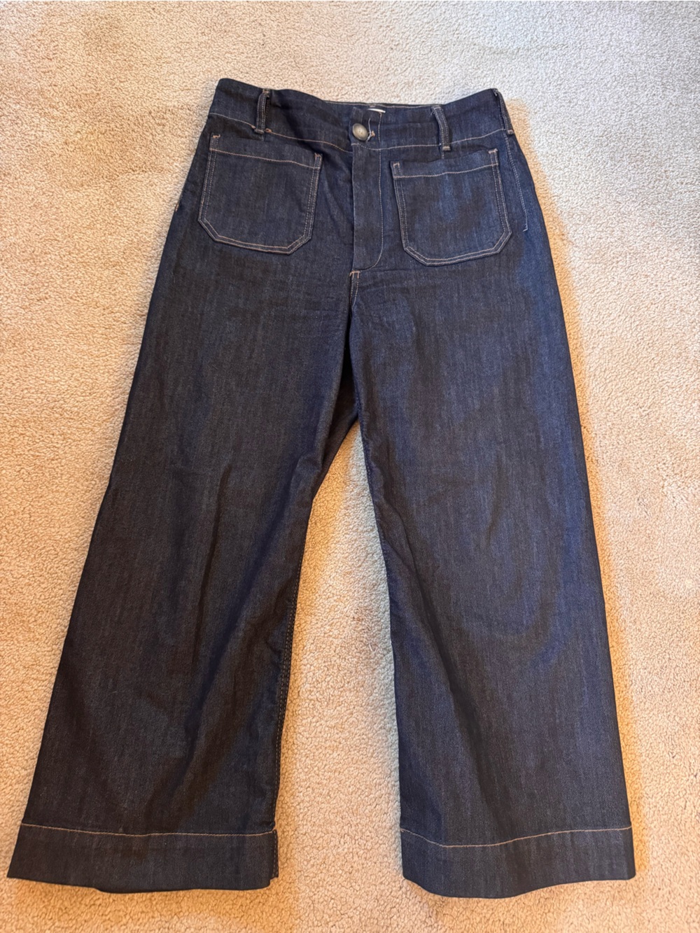 Great condition Maeve Colette cropped jeans dark rinse size 30